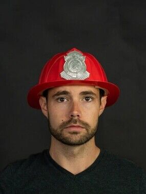 Costume Adult red Firefighter Helmet - Men Accessories